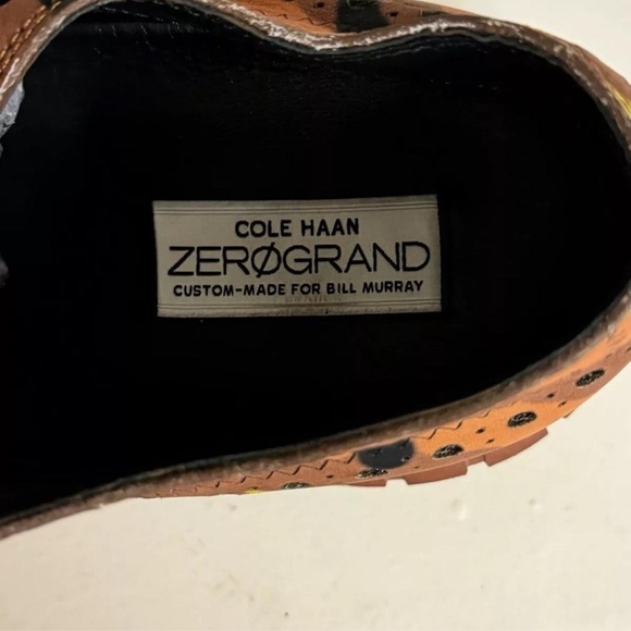 Cole Haan Zerogrand Golf Shoes Bill Murray Custom Camo Wingtip Cleats Orange main image 7
